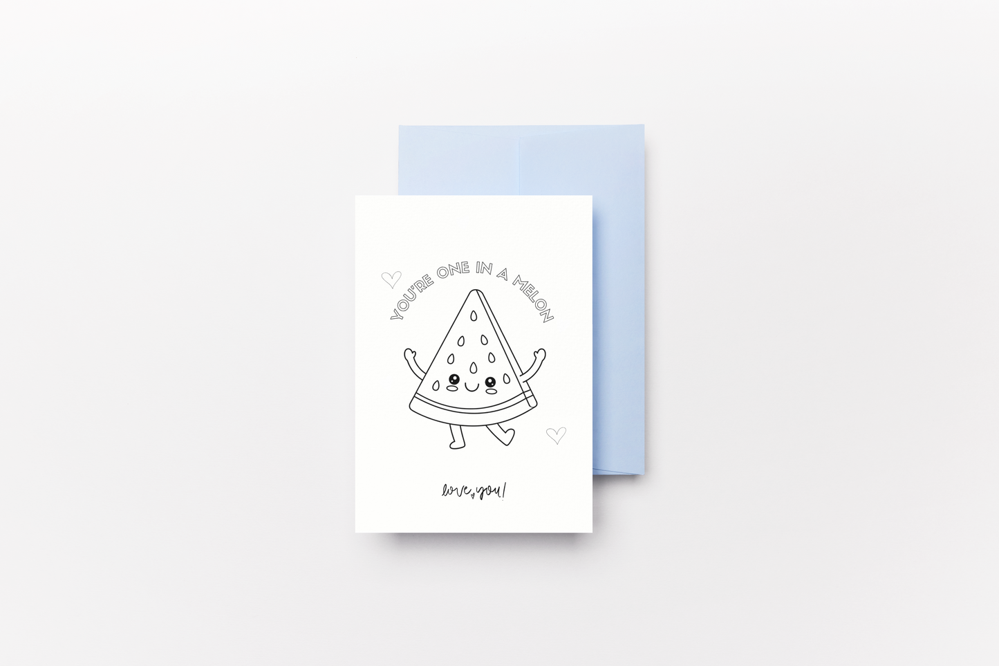 Valentines Day - Colouring Card