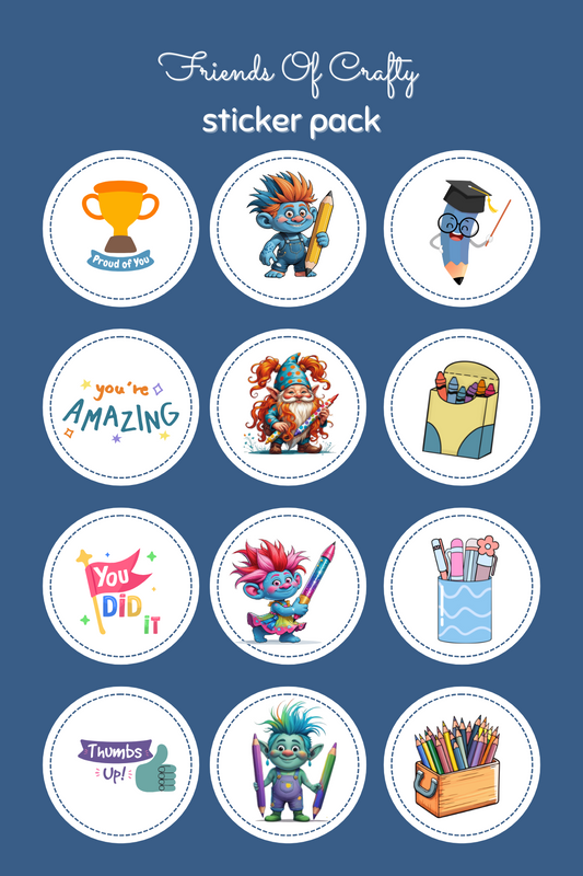 Friends of Crafty Sticker Pack